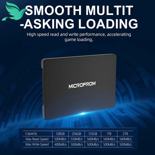 SSD MicroFrom hautes performances - Options de 240 Go à 2 To pour ordinateur portable/de bureau - Disque SSD interne SATA