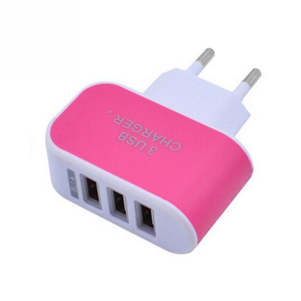 Phone USB Charger | Portable Wall 3-Ports Adapter for Cell Phones | Swiftwintek