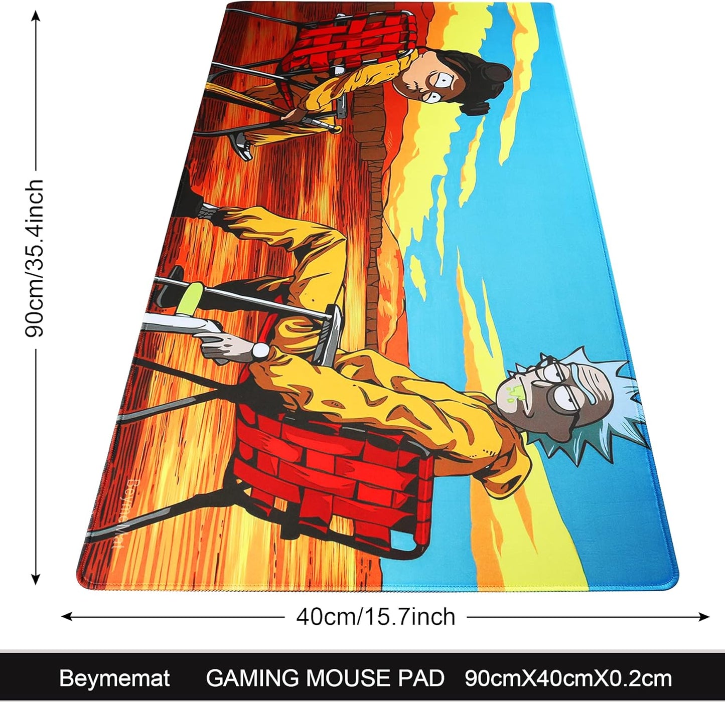 Gaming Mouse Pad/Mat Large Desk Mat Computer Desk Pad Keyboard Mat for Desktop Laptop Work Gaming Office Home (9040 ricksitL15)