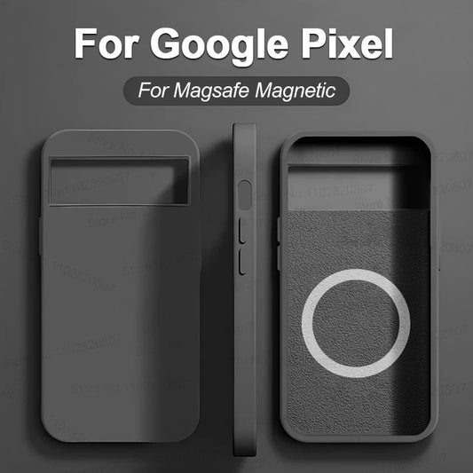 Swtek Essentials™ Magnetic Silicone Case for Google Pixel 8 / 7 / 6 Pro — MagSafe-Compatible Protection