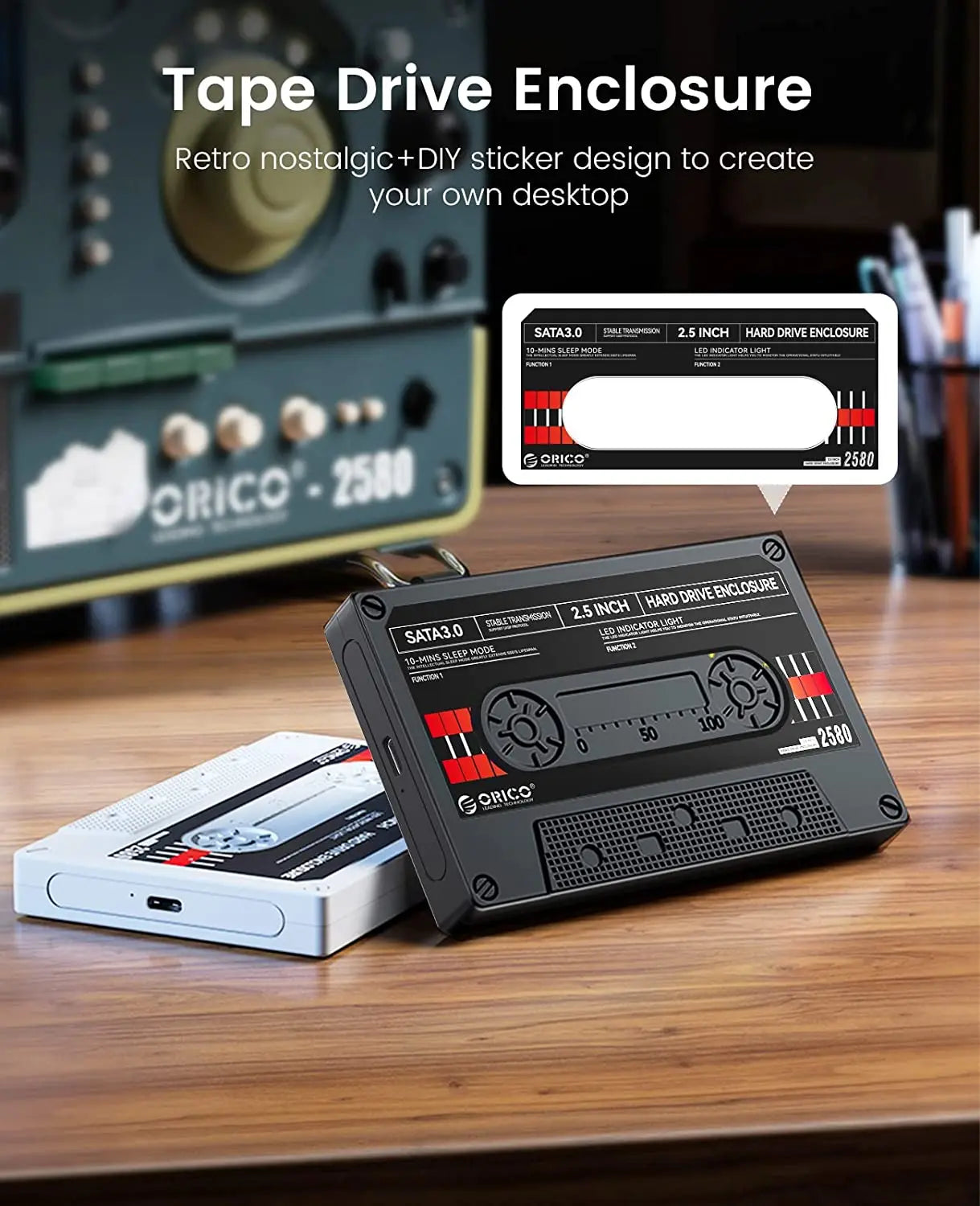 ORICO 2.5'' HDD Enclosure SATA to USB3.0 External Hard Drive Case