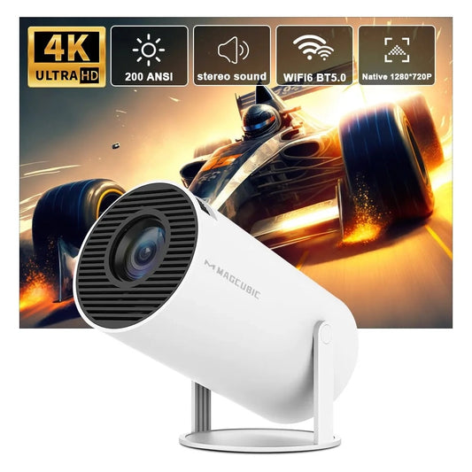 Proyector Android 4K con Wifi dual6 y 200 ANSI | Allwinner H713, BT5.0, 1280*720P | Swiftwintek