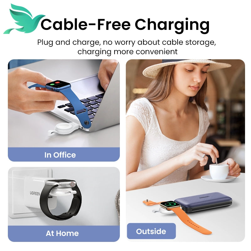 UGREEN MFi Apple Watch Wireless Charger | USB Type C Magnetic