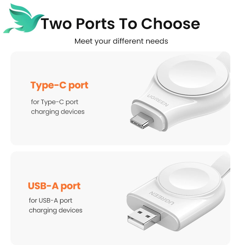 UGREEN MFi Apple Watch Wireless Charger | USB Type C Magnetic