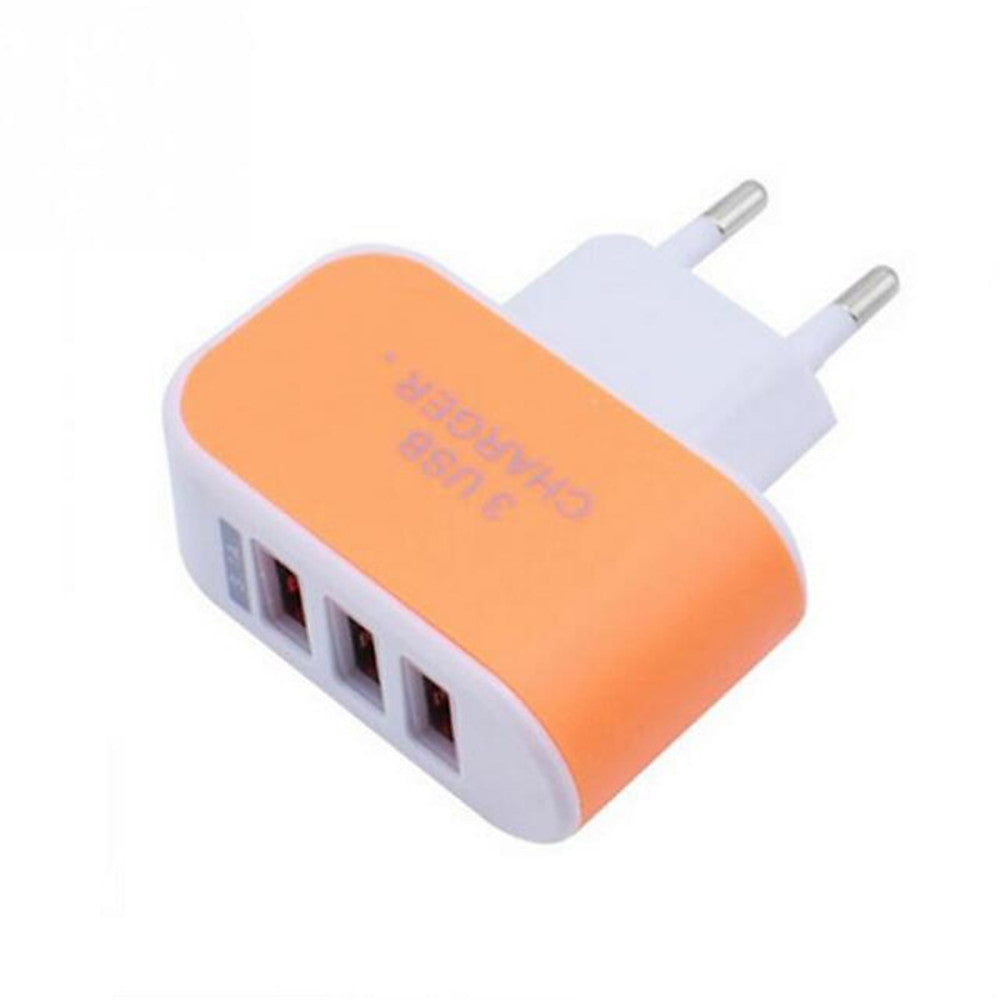 Phone USB Charger | Portable Wall 3-Ports Adapter for Cell Phones | Swiftwintek