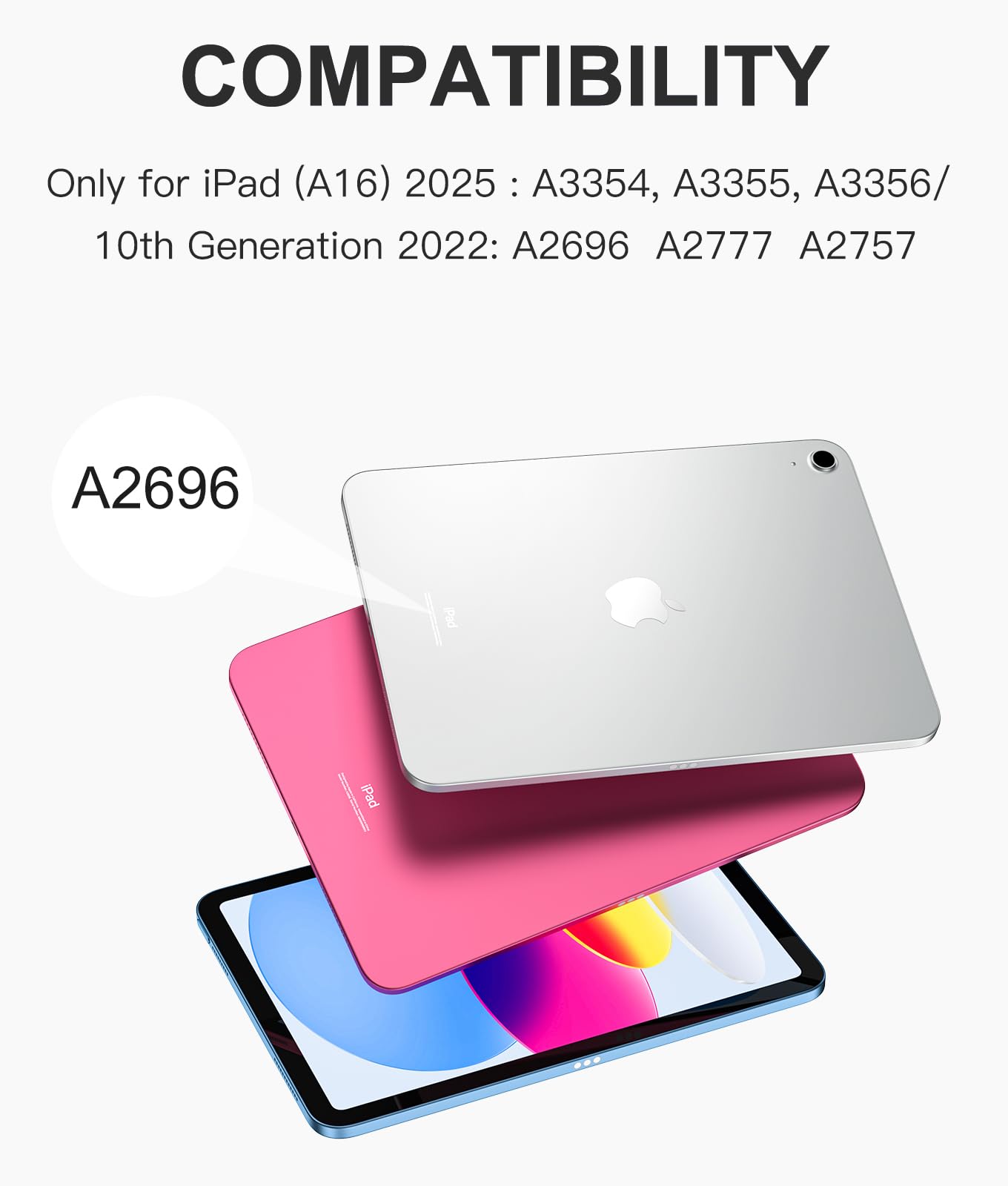 Harvopu iPad 10th Generation Case with Keyboard & Trackpad (10.9" 2022)