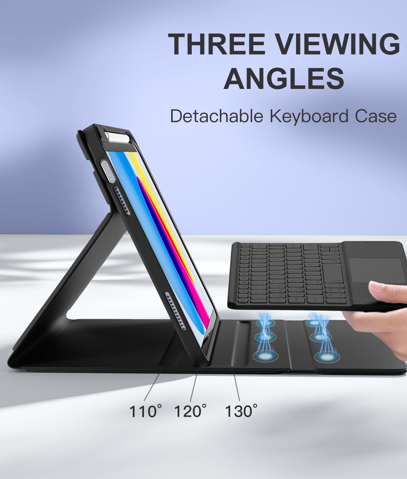 Harvopu iPad 10th Generation Case with Keyboard & Trackpad (10.9" 2022)