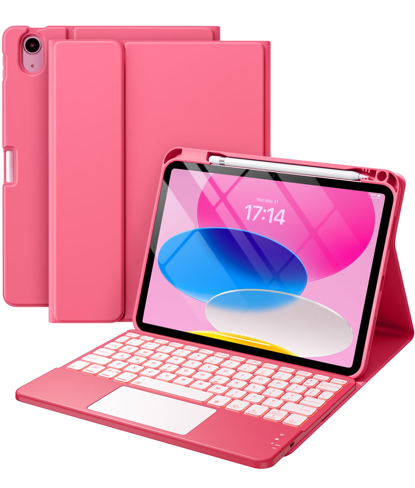 Harvopu iPad 10th Generation Case with Keyboard & Trackpad (10.9" 2022)