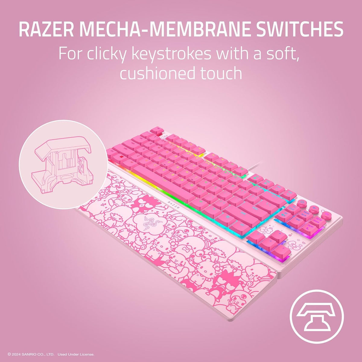 Razer Ornata V3 TKL Hello Kitty and Friends Gaming Keyboard