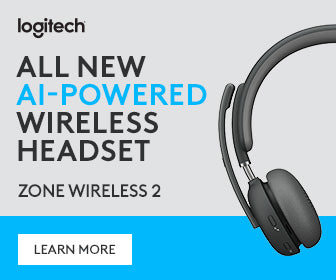 Logitech Zone Wireless 2 AI-powered wireless headset in graphite