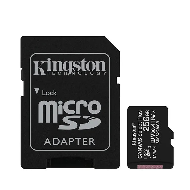 Kingston Canvas Select Plus MicroSD Card - High-Speed 128GB, 256GB, 512GB with 100MB/s Read Speeds and A1 Performance