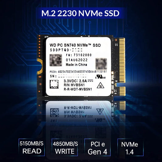 Western Digital WD SN740 1TB 2TB SSD - M.2 Gen4 PCIe 4.0 X4 NVMe