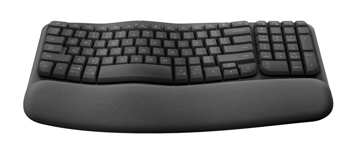 Logitech Wave Keys for Business Wireless Ergonomic Keyboard – Graphite