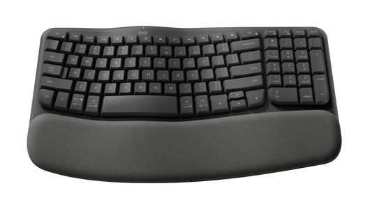 Logitech Wave Keys for Business Wireless Ergonomic Keyboard – Graphite
