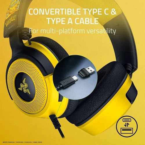 Razer Kraken V4 X Pokémon Edition Wired Gaming Headset
