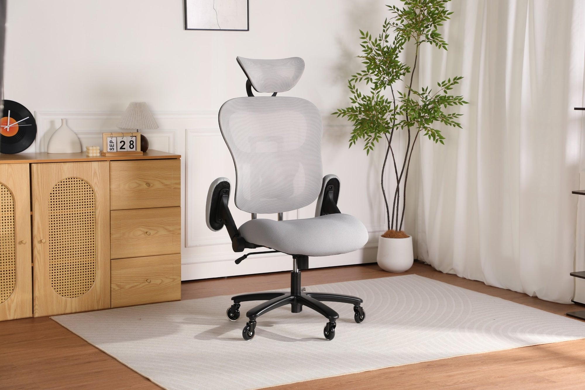 Swtek Gear Vector ergonomic mesh chair in a modern home office