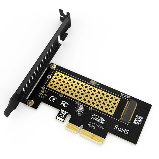 JEYI M.2 NVMe SSD to PCIe 4.0 Adapter Card - 64Gbps PCIe4.0 X4 for Desktop PC